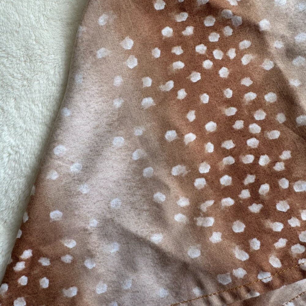 NWT Skippy & Pepper Deer Fawn Print Dog Bandana, Brown, Tan, + White, Size Large - Picture 6 of 16